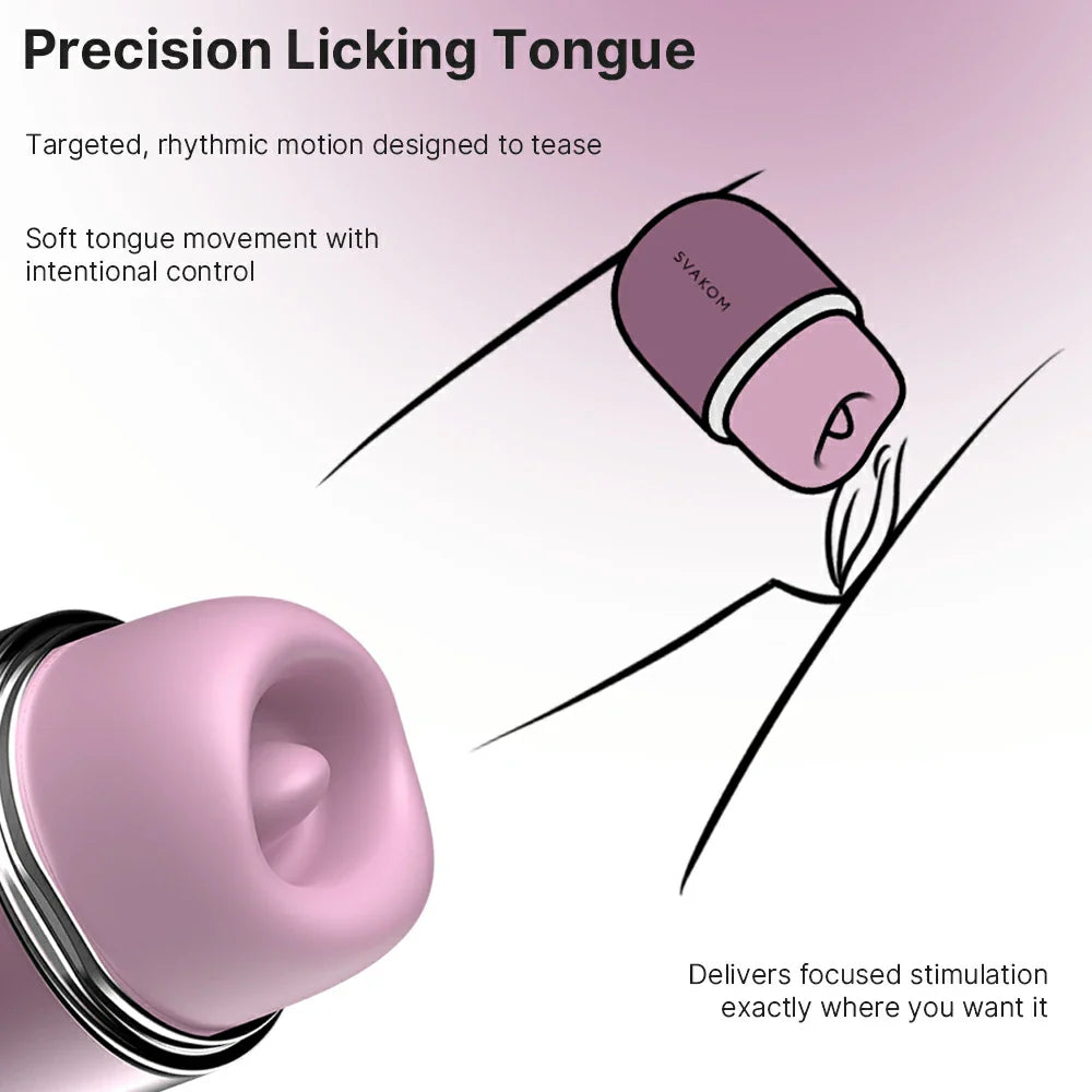 KLITTY Triple-Action Tongue Licking & Suction Vibrator
