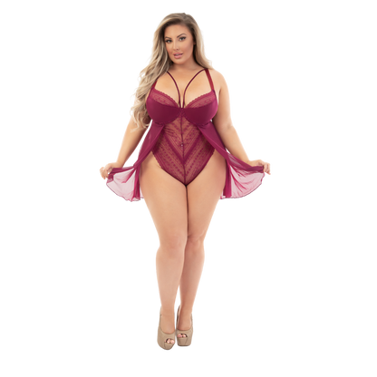 Lace & Mesh Teddy Doll