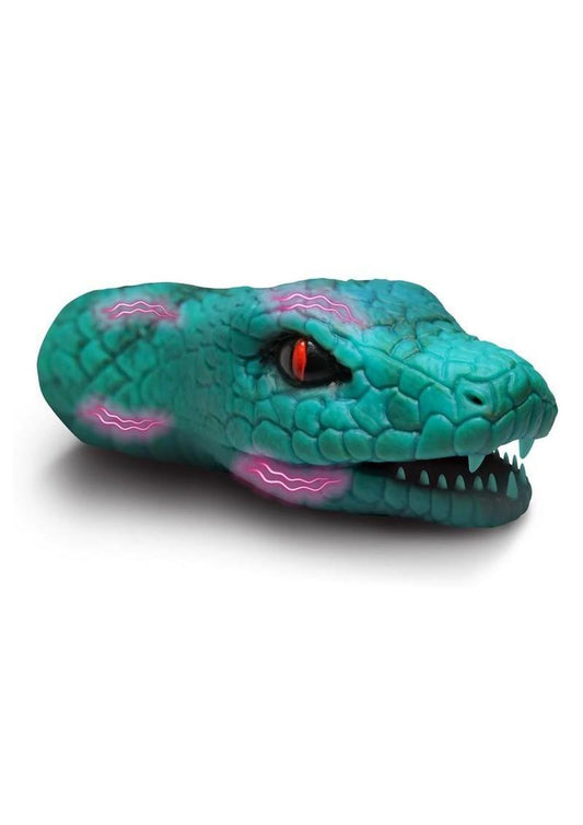 Creature Cocks Python Vibrating Rechargeable Silicone Masturbator - Green/Black