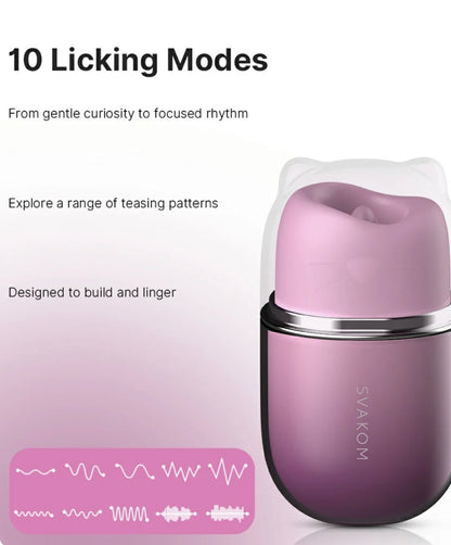 KLITTY Triple-Action Tongue Licking & Suction Vibrator