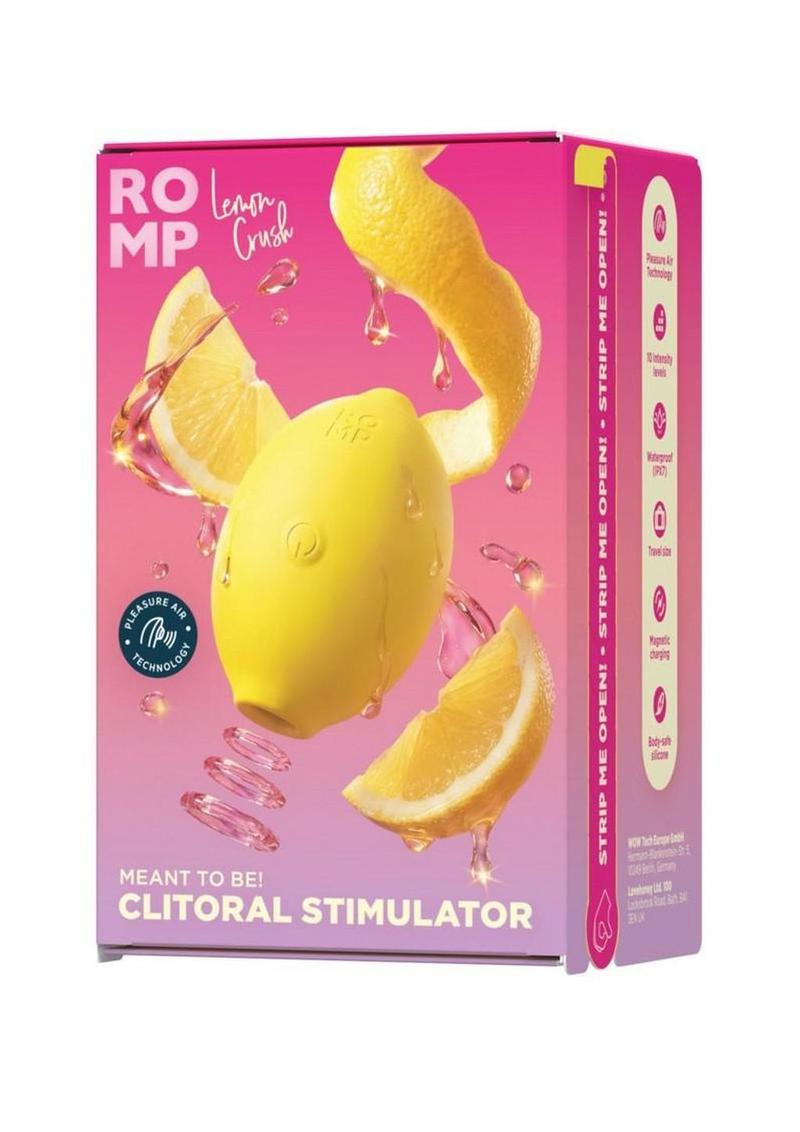 Romp Lemon Crush Clitoral Stimulator with Pleasure Air - Yellow
