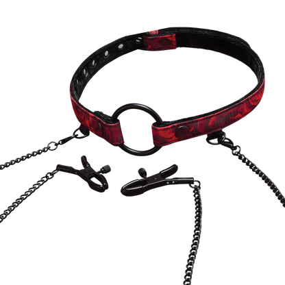 Rosegasm Open Mouth Gag & Clips